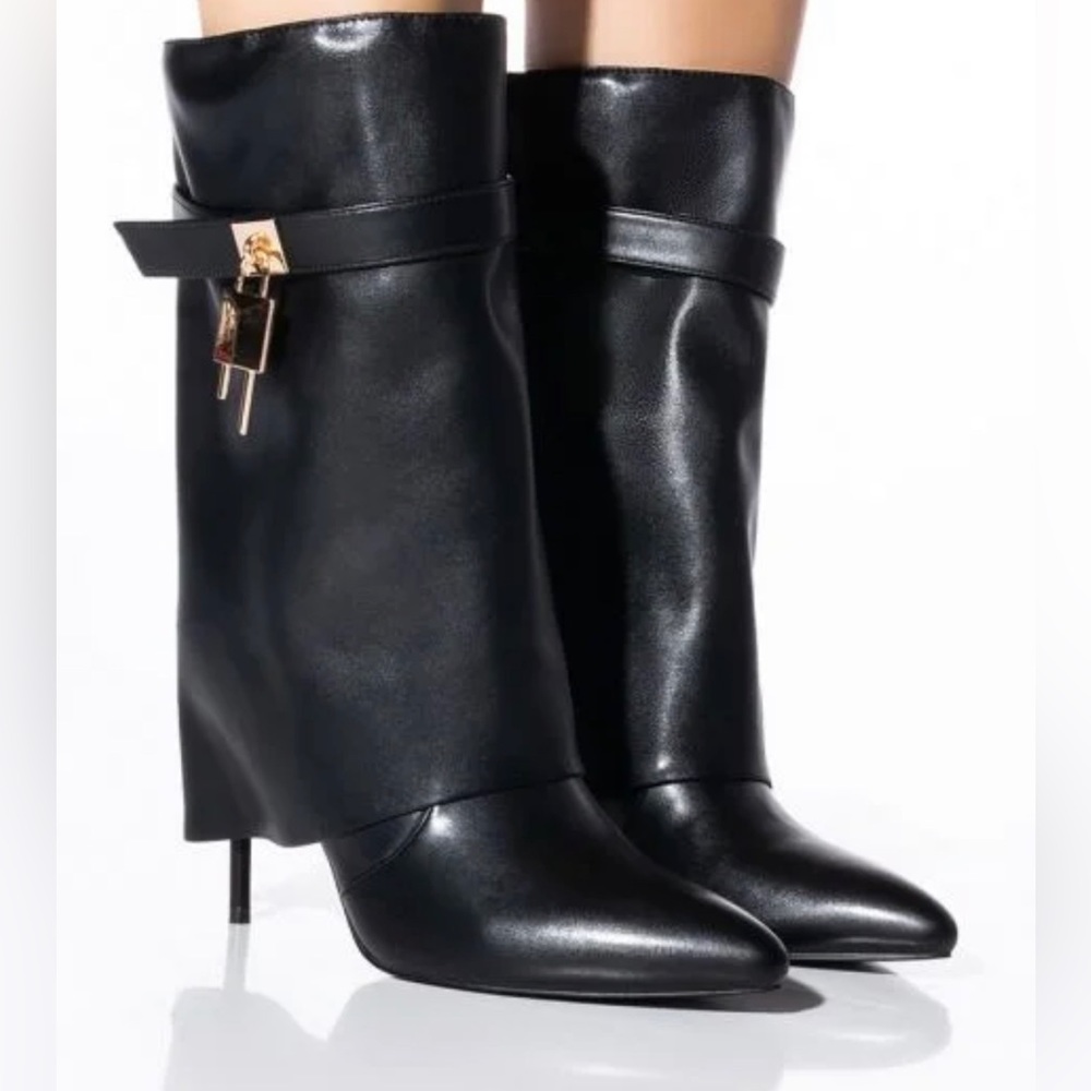 MINE FOLD OVER STILETTO BOOTIE